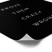 Poster Prouvez-leur des citations motivationnelles Mini i (Coin)
