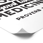 Poster Proverbe 17 Citation Verse Bible Conception altern (Coin)