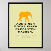 Poster Proverbe allemand (Devant)