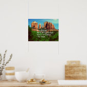 Poster Proverbe amérindien (Cuisine)