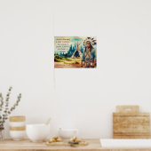 Poster Proverbe amérindien Écouter le vent (Cuisine)