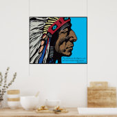 Poster Proverbe Cherokee (Cuisine)