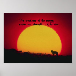 Poster Proverbe Cherokee