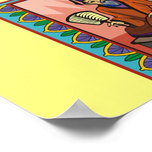 Poster proverbe chinois sage (Coin)