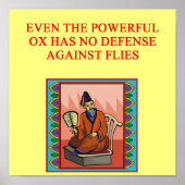 Poster proverbe chinois sage (Devant)