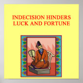 Poster proverbe chinois sage (Devant)