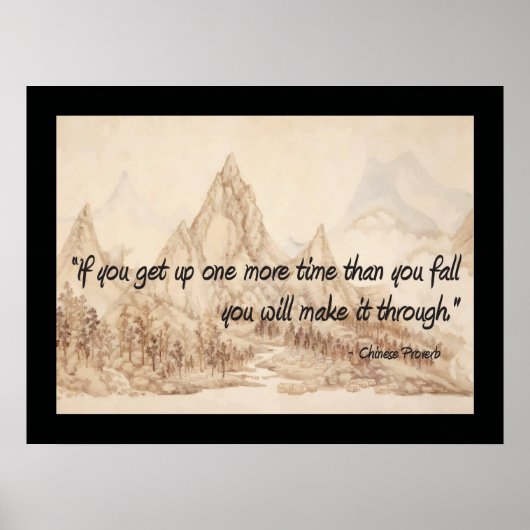 Poster Proverbe chinois vous le ferez (Devant)