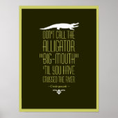 Poster Proverbe créole (Devant)