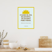 Poster Proverbe cubain (Cuisine)
