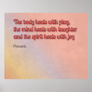 Poster Proverbe de guérison