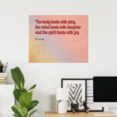 Poster Proverbe de guérison (Bureau à domicile)