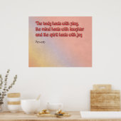 Poster Proverbe de guérison (Cuisine)