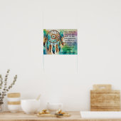 Poster Proverbe Indien Cri : Un Dernier Arbre Est Mort (Cuisine)