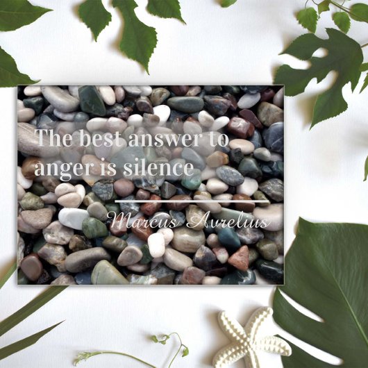 Poster Proverbe La meilleure réponse est l'affiche du sil