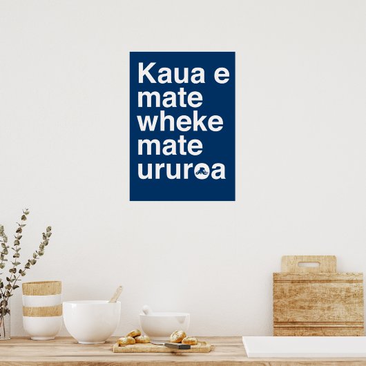 Poster Proverbe maori (Cuisine)