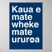 Poster Proverbe maori (Devant)