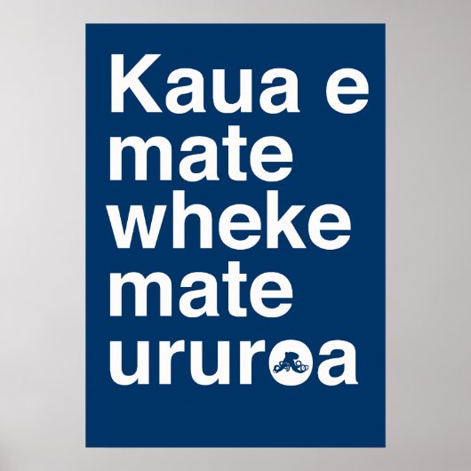 Poster Proverbe maori (Devant)