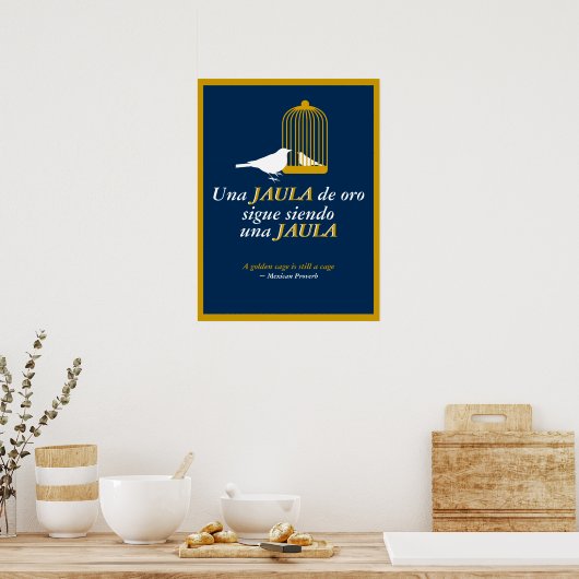 Poster Proverbe mexicain 2 (Cuisine)