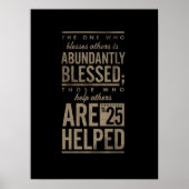 Poster Proverbes 11:25 (Devant)