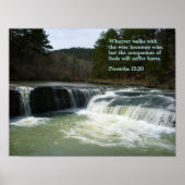 Poster Proverbes 13-20 Cascade (Devant)