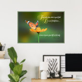Poster Proverbes 14 Écritures Imprimer (Bureau à domicile)