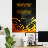 Poster Proverbes 24:30-34 Versets de la Bible (Bureau à domicile)