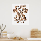 Poster Proverbes 27:17 (Cuisine)