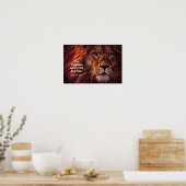 Poster Proverbes 28:1 Bible Les justes sont Téméraires co (Cuisine)