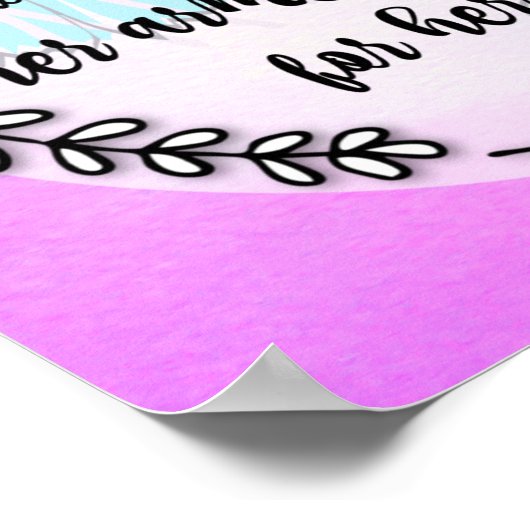 Poster Proverbes 31:17 (Coin)