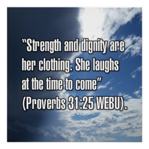 Poster Proverbes 31:25 WEBU