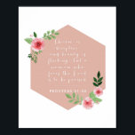 Poster Proverbes 31:30<br><div class="desc">Le charme est trompeur et la beauté fuit...  -Proverbes 31:30</div>