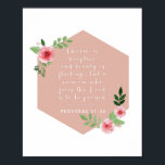 Poster Proverbes 31:30<br><div class="desc">Le charme est trompeur et la beauté fuit... -Proverbes 31:30</div>