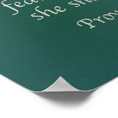 Poster Proverbes 31:30 Écritures Imprimer (Coin)