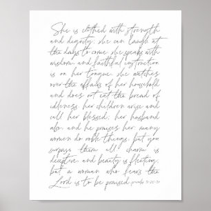 Poster Proverbes 31 Script