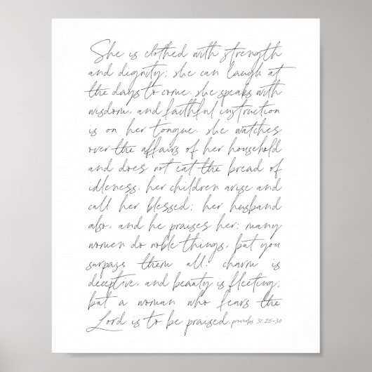 Poster Proverbes 31 Script (Devant)
