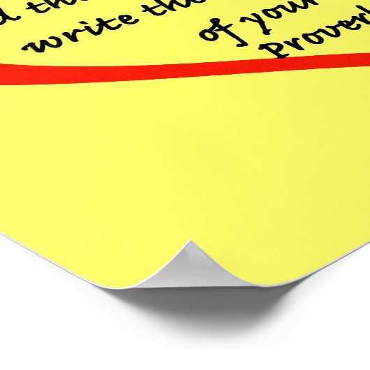 Poster Proverbes 3:3 (Coin)