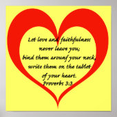 Poster Proverbes 3:3 (Devant)