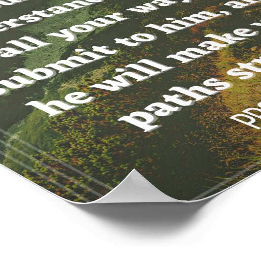 Poster Proverbes 3:5-6 (Coin)