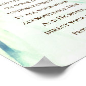 Poster Proverbes 3:5-6 Faites confiance au Seigneur avec (Coin)