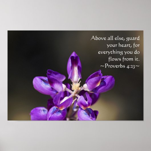 Poster Proverbes 4:23 (Devant)