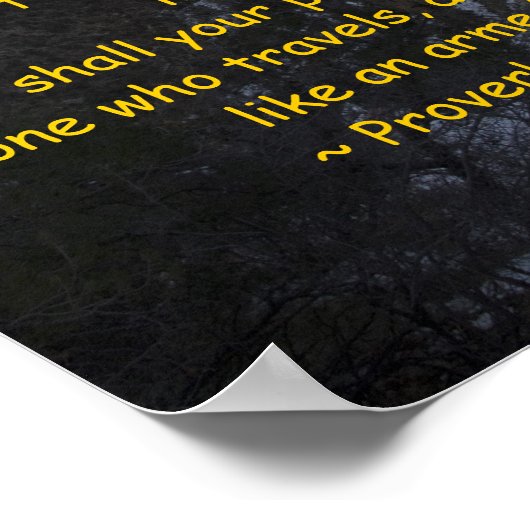 Poster Proverbes 6:9-11 (Coin)