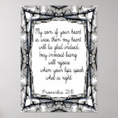 Poster Proverbes à mon fils (Devant)