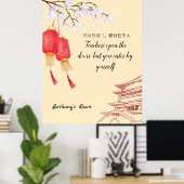 Poster Proverbes chinois - Enseignants. Texte/nom modifia (Bureau à domicile)