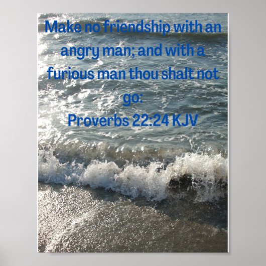 Poster Proverbes conseils utiles (Devant)