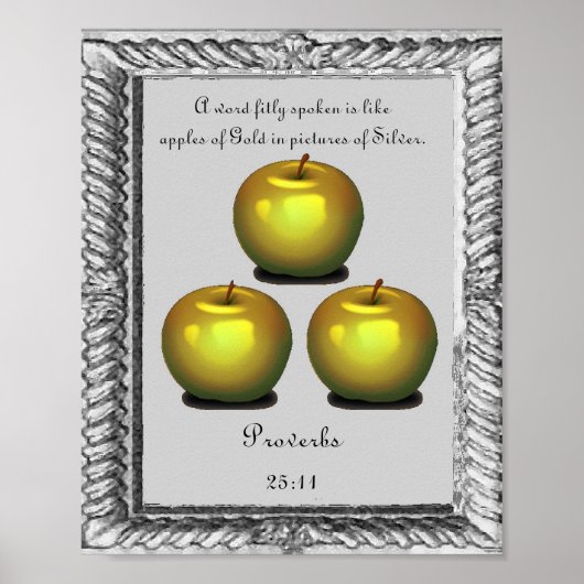 Poster proverbes d'affiches bibliques (Devant)