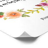 Poster Proverbes de la fête des mères Écriture Fleur d'aq (Coin)