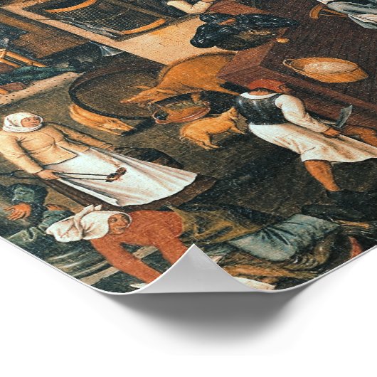 Poster Proverbes flamands (Coin)