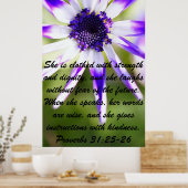 Poster Proverbes verset biblique pour l'affiche de la fêt (Cuisine)