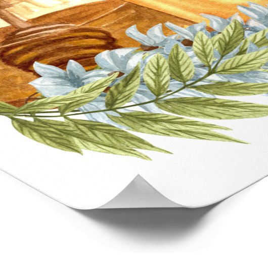 Poster Proverbios 16:24 en acuarelas (Coin)