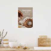 Poster Proverbs 31:25 Empowered Woman Gift for Her (Cuisine)